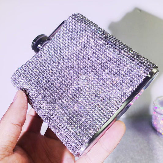 6oz Travel Hip Flask with Glittering Designs