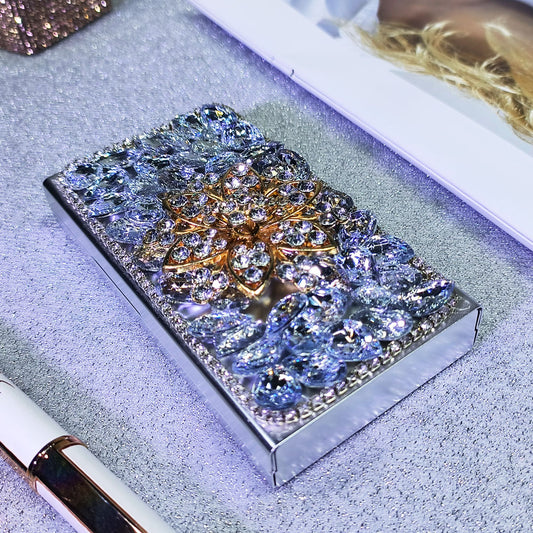 Glitter Rhinestone Cigarette Case for Women