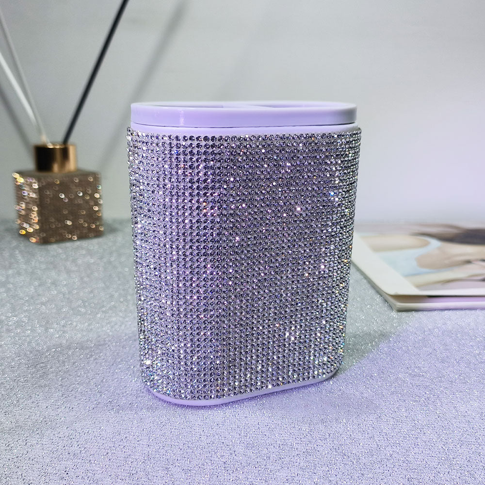 Classic Elegant Pen Holder with Rhinestones