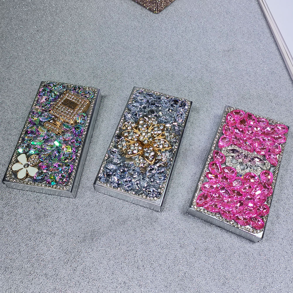 Glitter Rhinestone Cigarette Case for Women
