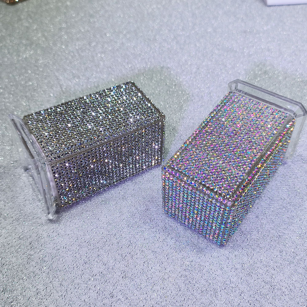 Rhinestone Toothpick Holder & Decorative Tabletop Accent Box