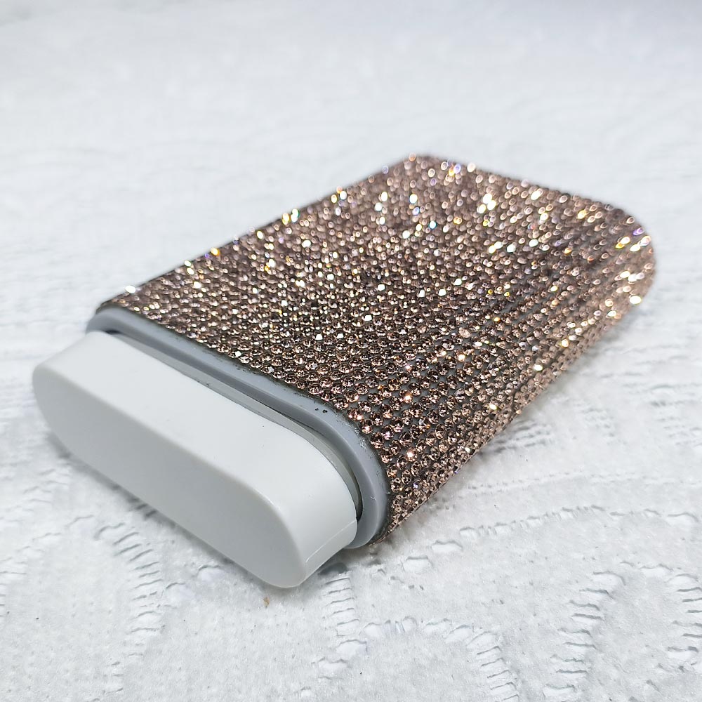 Elegant Crystal-Encrusted Pill Case for Women