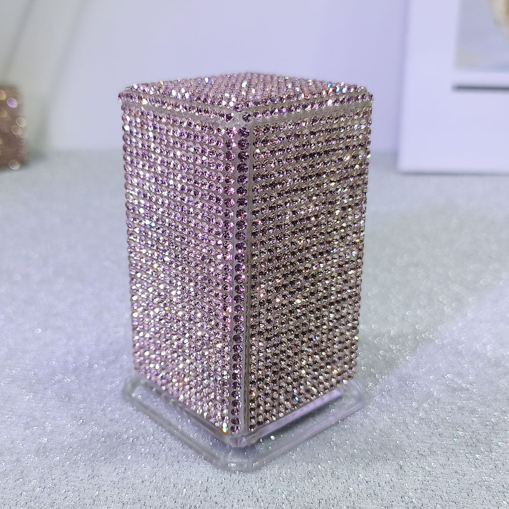 Rhinestone Toothpick Holder & Decorative Tabletop Accent Box