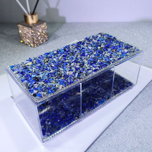 Classic Textured Crushed Stone Pen Holder for Office and Study