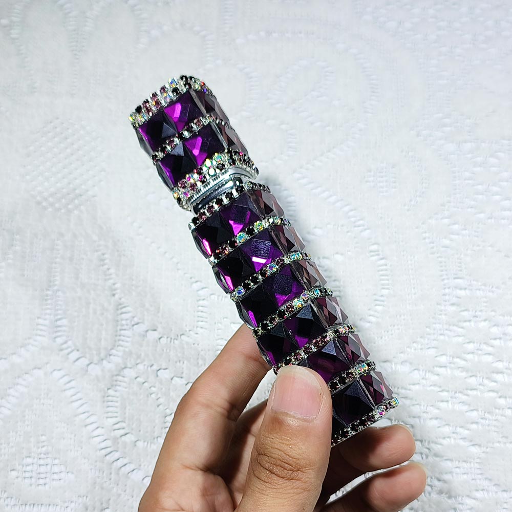 12ml Travel Refillable Bottles, Crystal-Embellished Travel Bottles