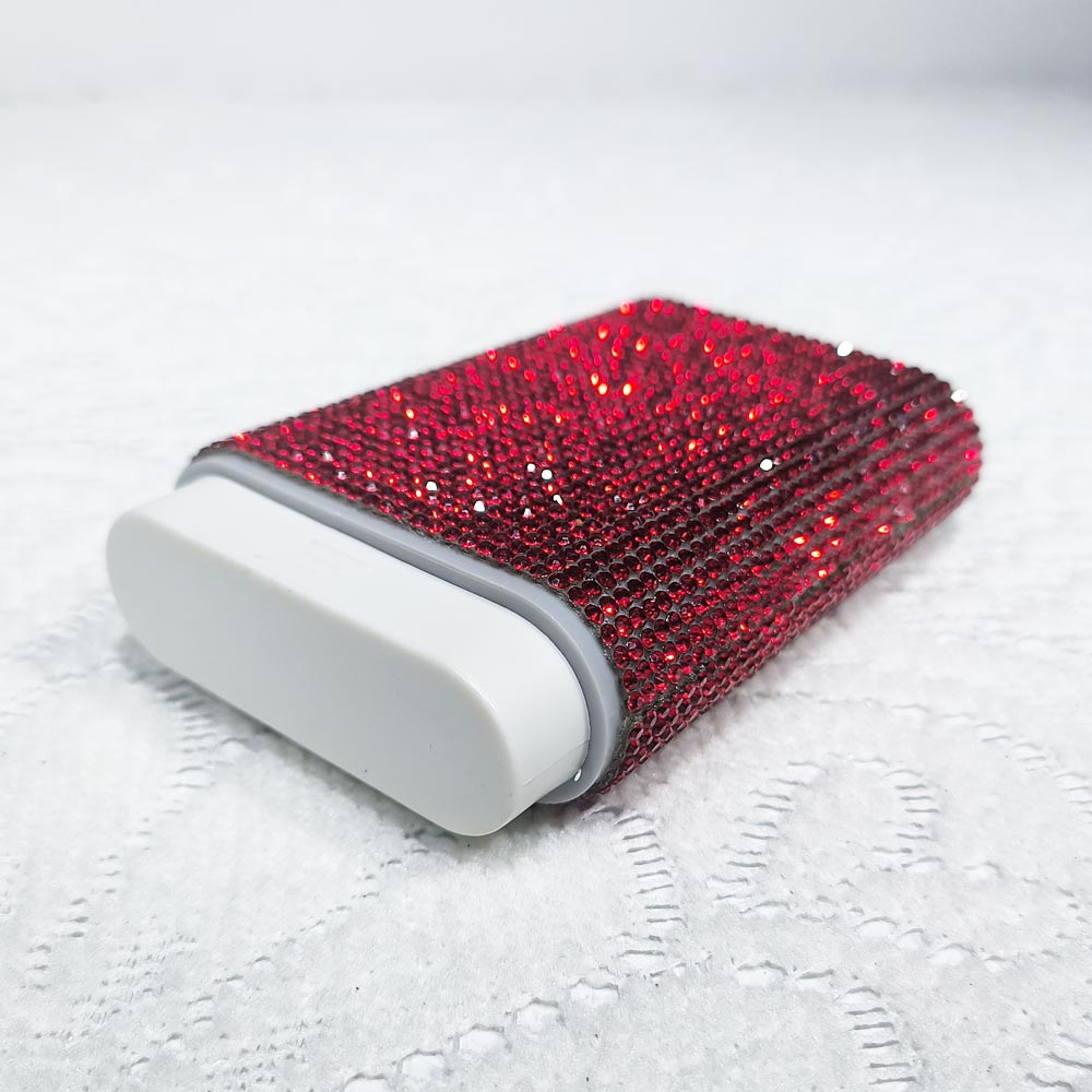 Elegant Crystal-Encrusted Pill Case for Women