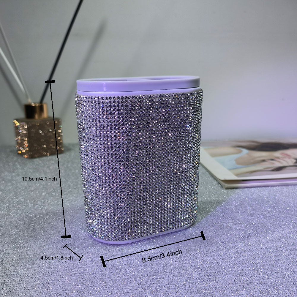 Classic Elegant Pen Holder with Rhinestones