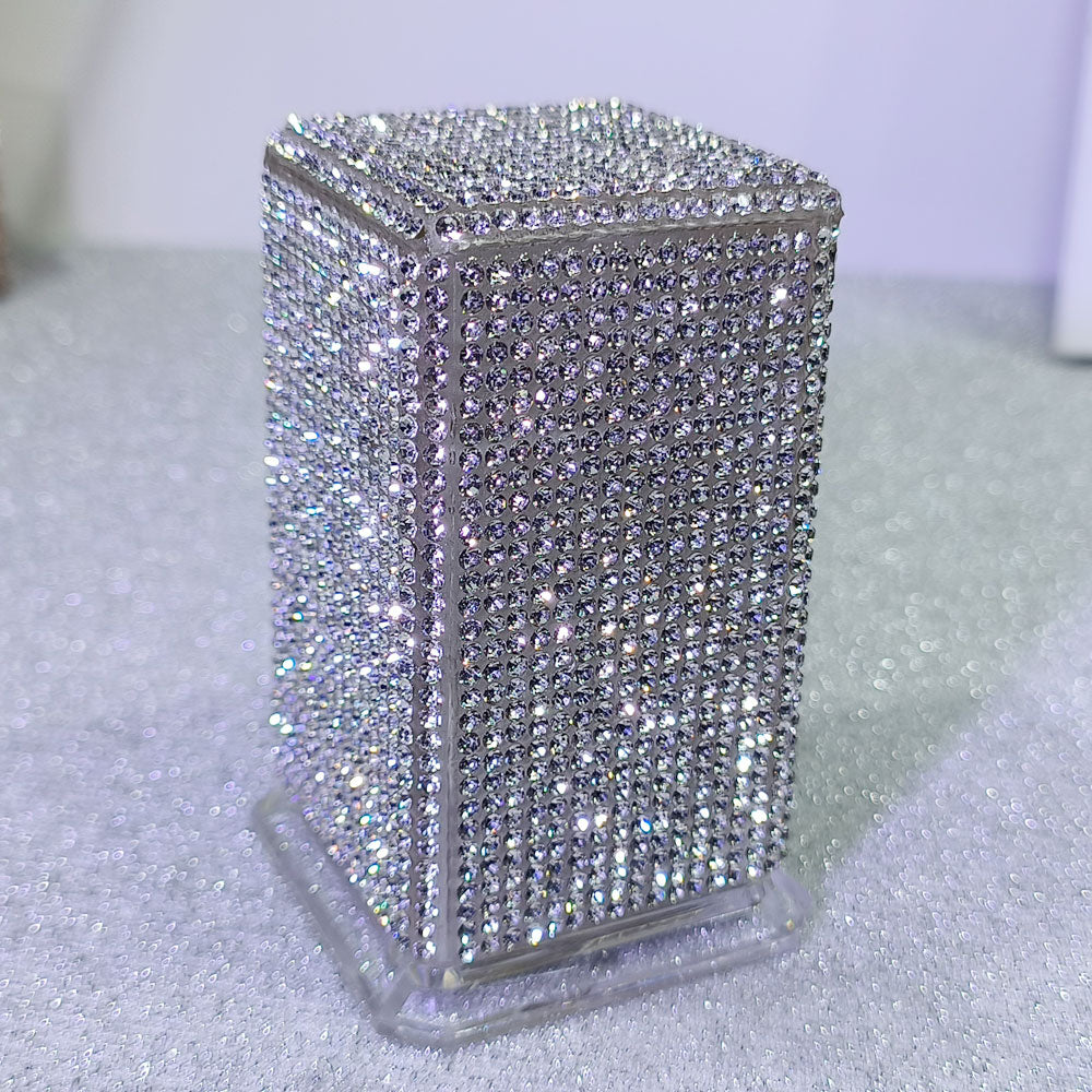 Rhinestone Toothpick Holder & Decorative Tabletop Accent Box