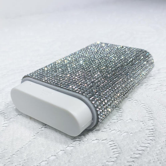 Elegant Crystal-Encrusted Pill Case for Women