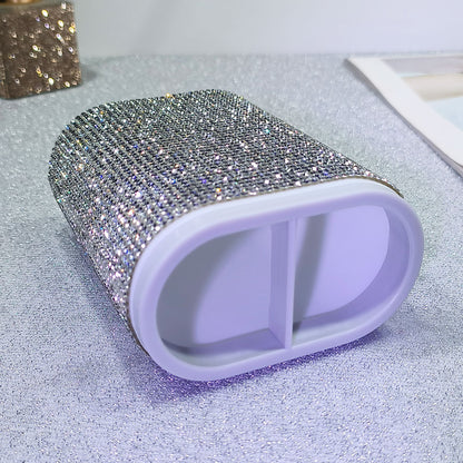 Classic Elegant Pen Holder with Rhinestones