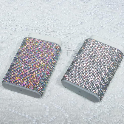 Elegant Crystal-Encrusted Pill Case for Women