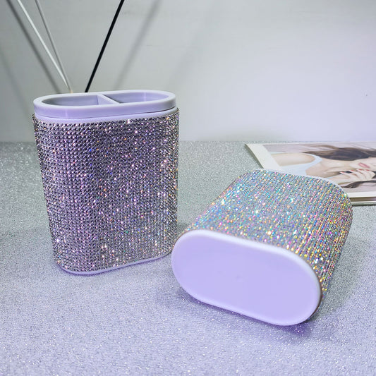 Classic Elegant Pen Holder with Rhinestones