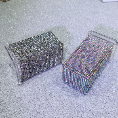 Rhinestone Toothpick Holder & Decorative Tabletop Accent Box