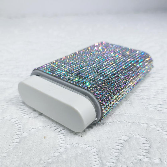 Elegant Crystal-Encrusted Pill Case for Women
