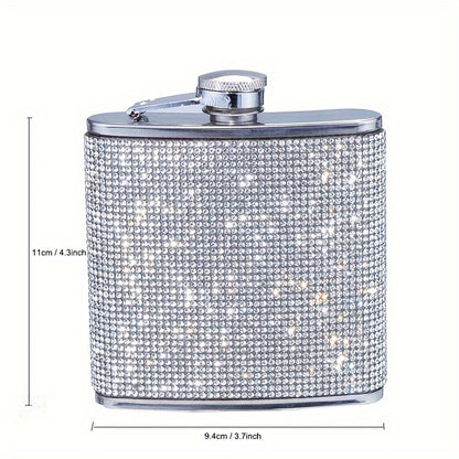6oz Travel Hip Flask with Glittering Designs