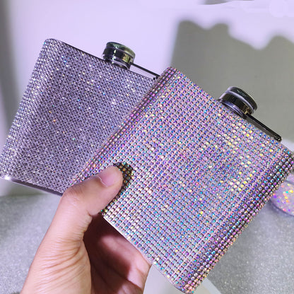 6oz Travel Hip Flask with Glittering Designs